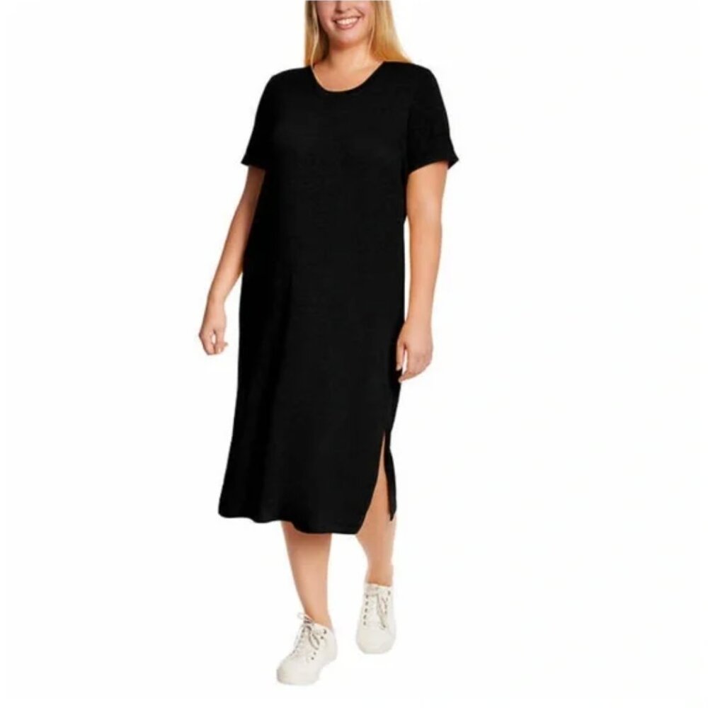 *NWOT* Jessica Simpson Black Midi T-Shirt Dress